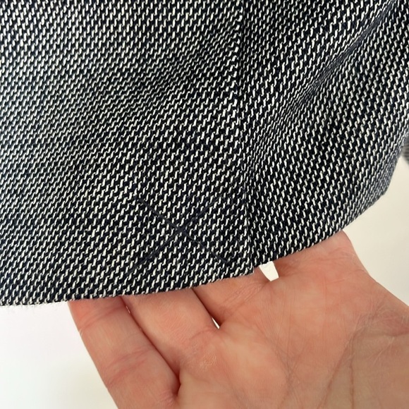 White House Black Market Women's Blazer Size 10 Blue White Office Business - Picture 5 of 15